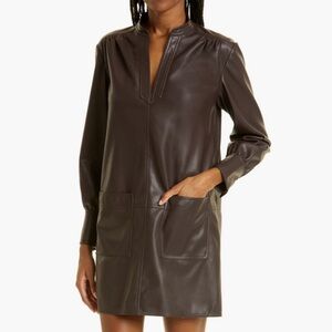 Vegan leather dress
